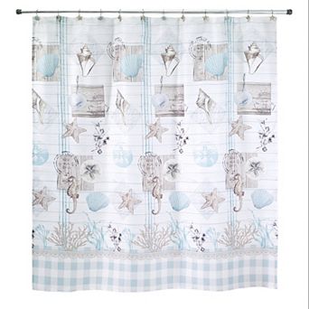 Avanti Coastal Farmhouse Shell Shower Curtain