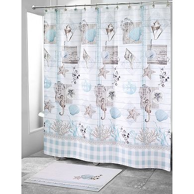 Avanti Coastal Farmhouse Shell Shower Curtain