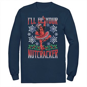 Men's Marvel Deadpool Nutcracker Santa Tee