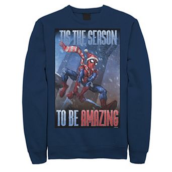 Men's Marvel Spider-Man 'Tis The Season To Be Amazing Sweatshirt