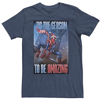Men's Marvel Spider-Man 'Tis The Season To Be Amazing Tee