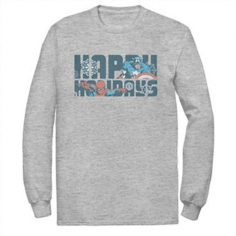 Men's Marvel Happy Holiday Heroes Tee