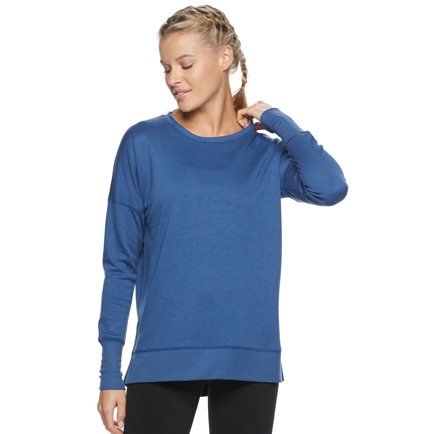 women's tek gear fleece crewneck sweatshirt