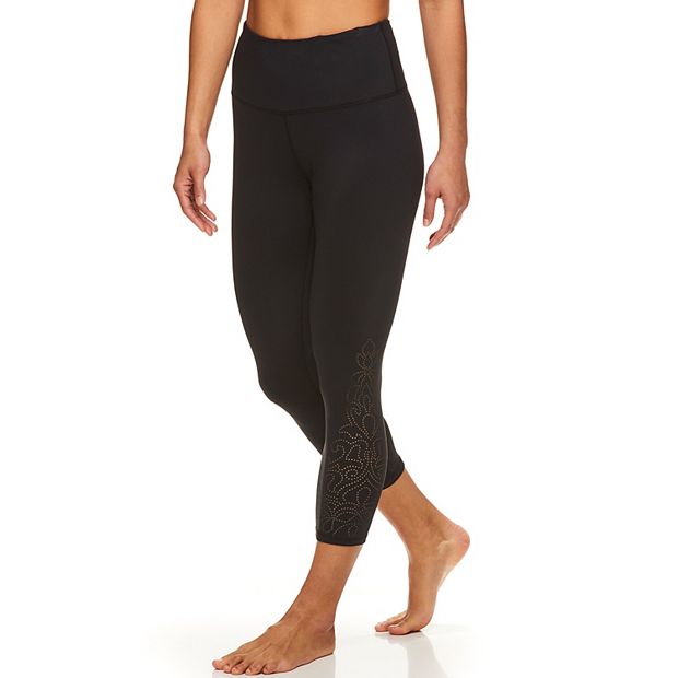 Women s Gaiam Om Stellar High Waisted Capri Leggings