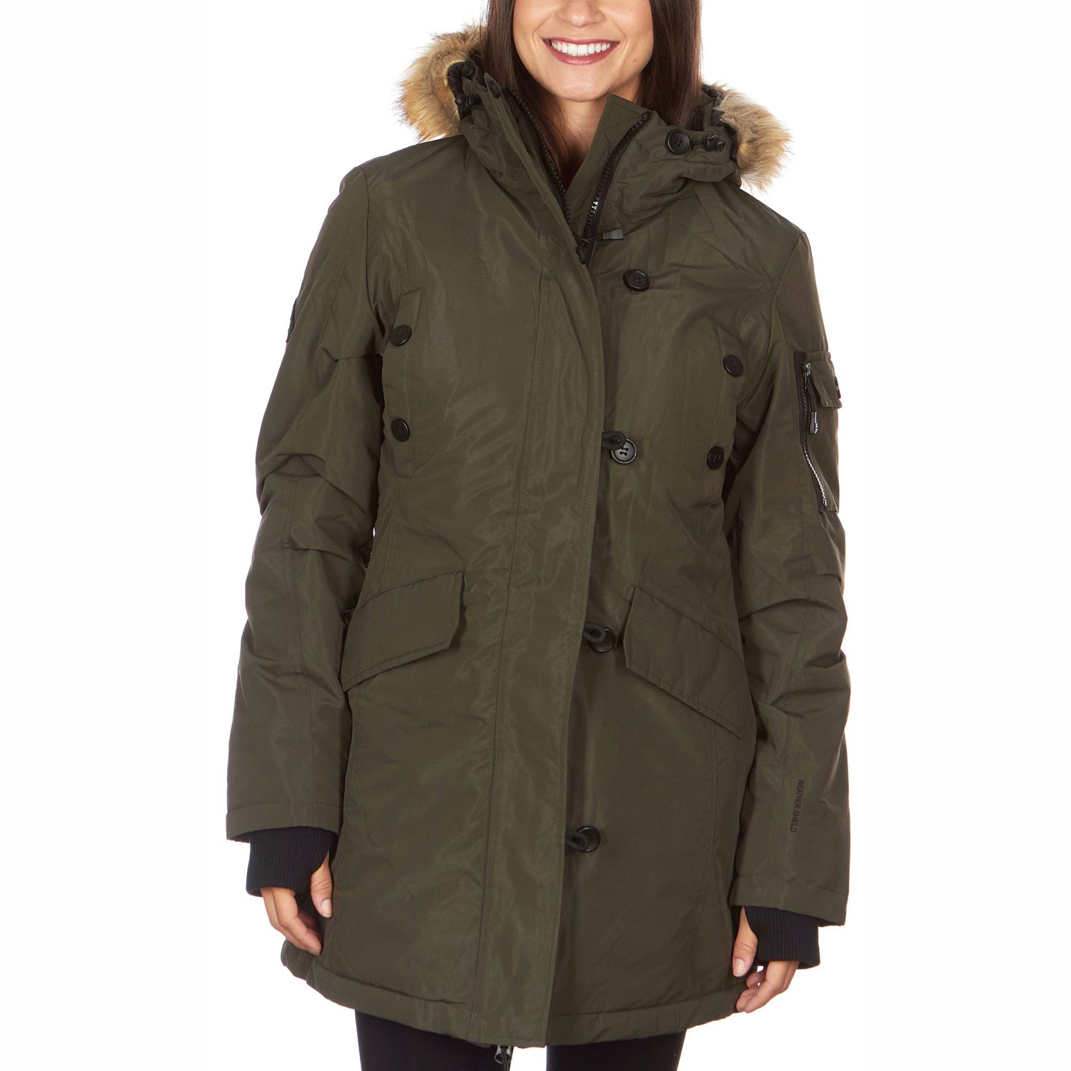 lined parka womens