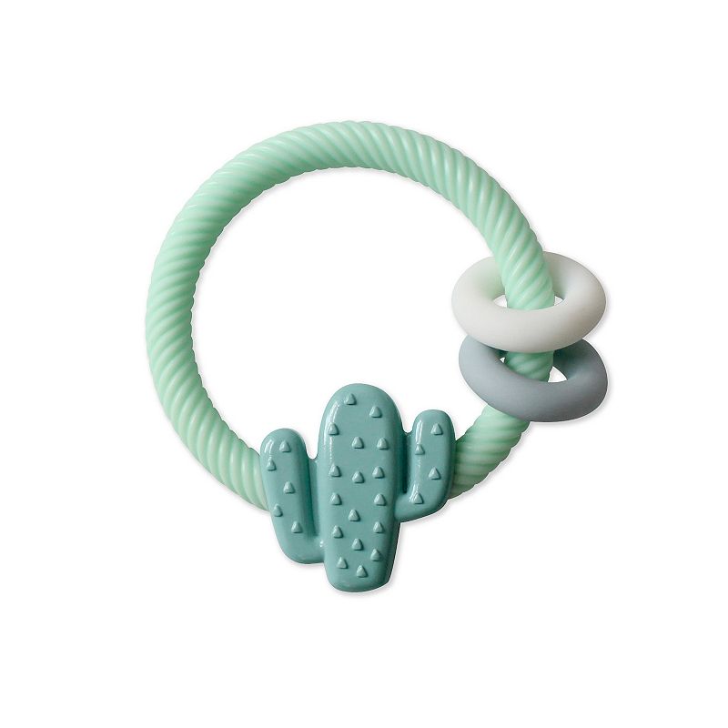 Ritzy Rattle with Teething Rings - Cactus