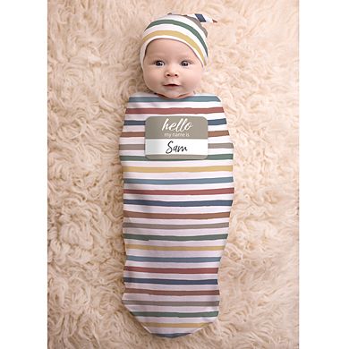 Itzy Ritzy Cutie Cocoon Stripes Cocoon & Hat Set