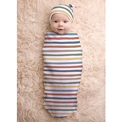 Itzy Ritzy Cutie Cocoon Stripes Cocoon & Hat Set