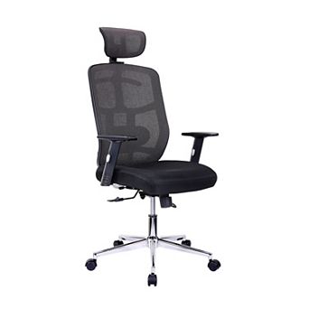 Techni Mobili High-Back Executive Black Mesh Office Chair