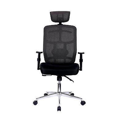 Techni Mobili High-Back Executive Black Mesh Office Chair