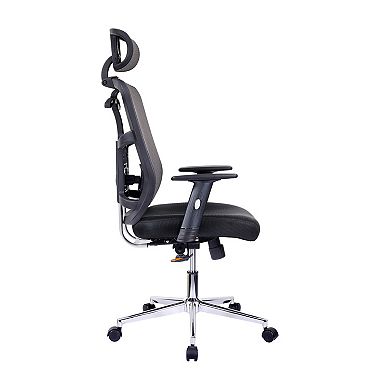 Techni Mobili High-Back Executive Black Mesh Office Chair