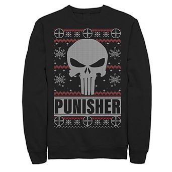 Men's Marvel Punisher Skull Christmas Sweatshirt