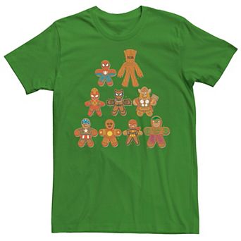 Men's Marvel Avengers Gingerbread Cookie Tee