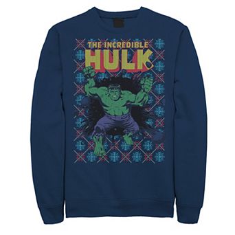 Men's Marvel Hulk Smash Ugly Christmas Sweater Sweatshirt
