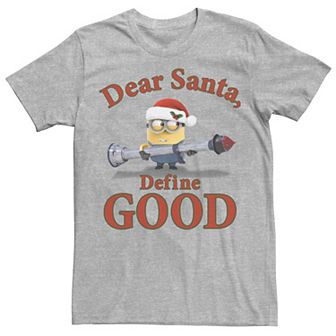 Men's Despicable Me Minions Dear Santa Define Good Tee