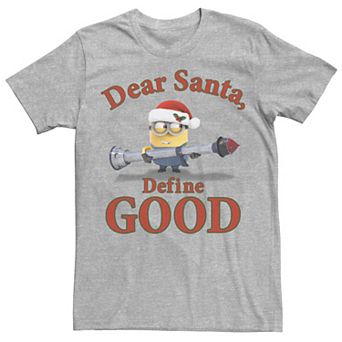 Men's Despicable Me Minions Dear Santa Define Good Tee