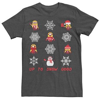 Men's Despicable Me Minions Snowflake Christmas Tee