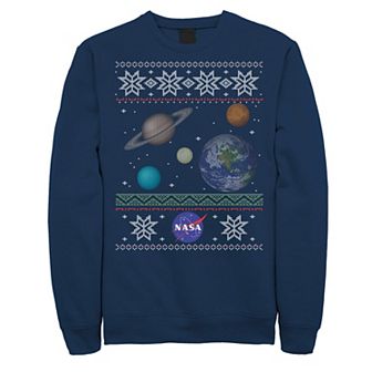 Men's NASA Solar System Christmas Sweatshirt