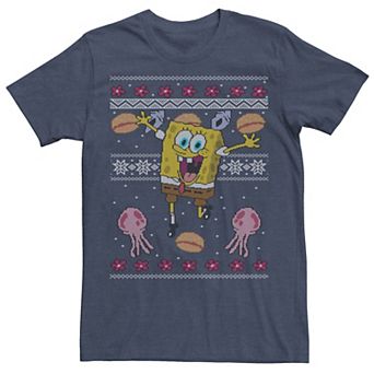 Men's Nickelodeon SpongeBob SquarePants Jellyfish Christmas Tee