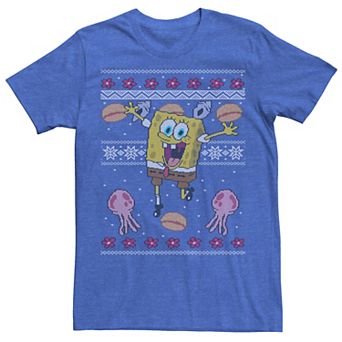 Men's Nickelodeon SpongeBob SquarePants Jellyfish Christmas Tee