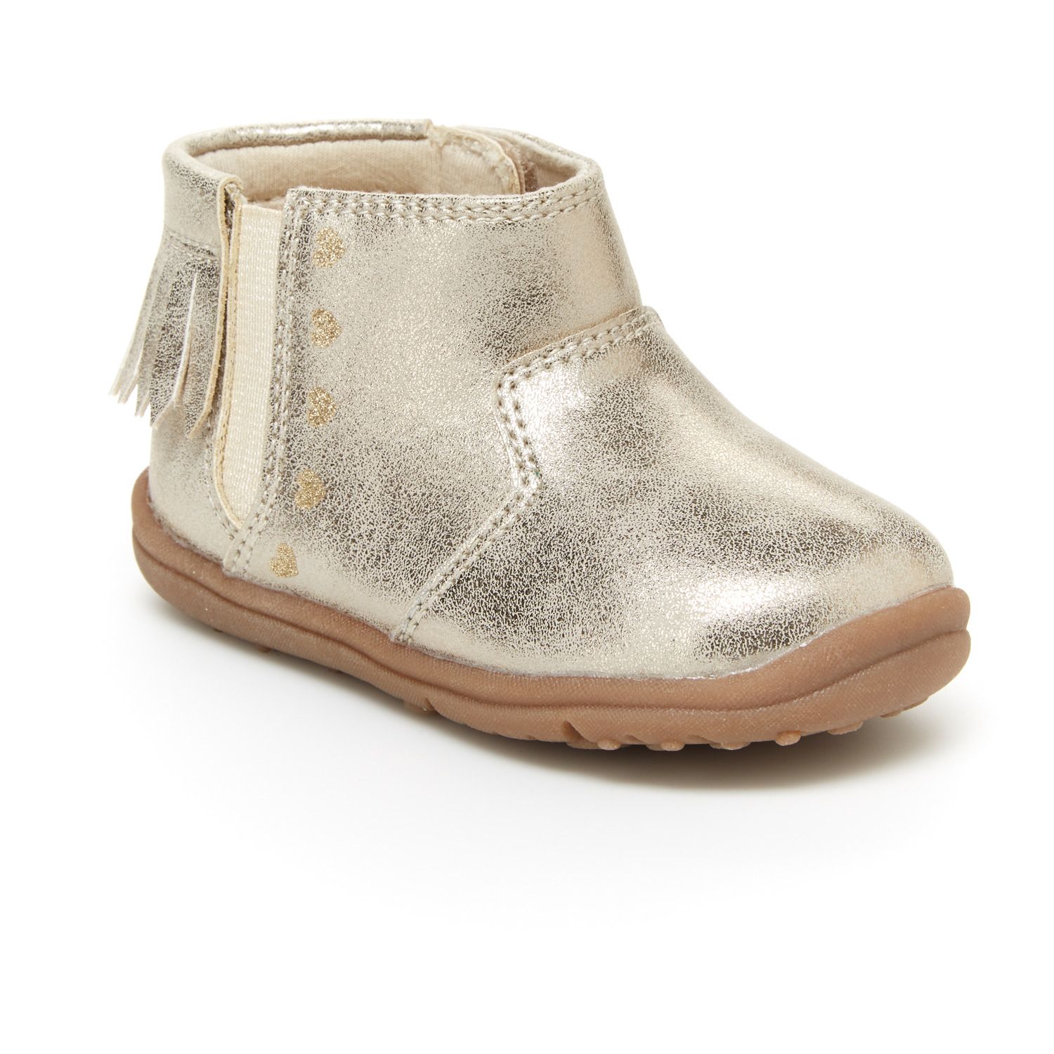 infant gold boots