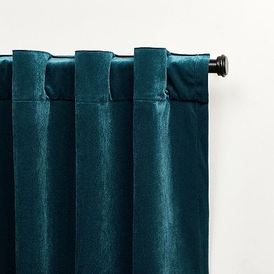 Exclusive Home 2-pack Velvet Heavyweight Hidden Tab Top Window Curtains