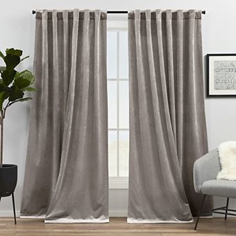 Exclusive Home 2-pack Velvet Heavyweight Hidden Tab Top Window Curtains