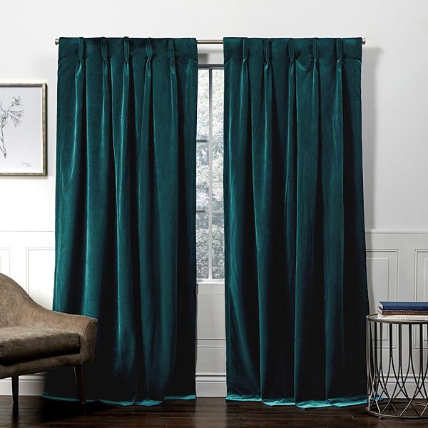 Exclusive Home 2pack Velvet Heavyweight Hidden Tab Top Window Curtains