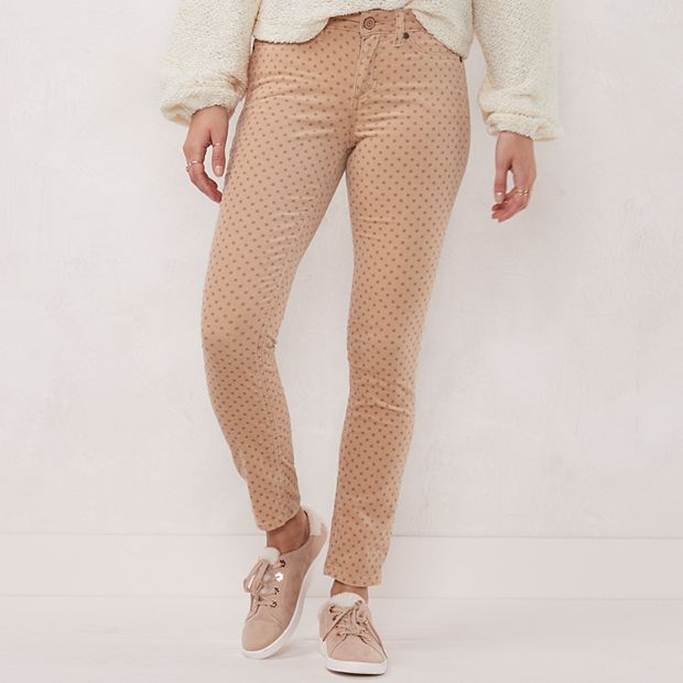 Women s LC Lauren Conrad Feel Good Midrise Corduroy Skinny Jeans