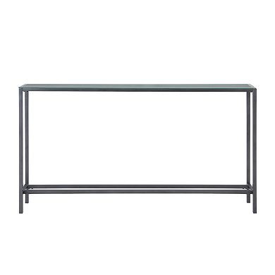 Southern Enterprises Darrin Narrow Long Console Table with Mirrored Top