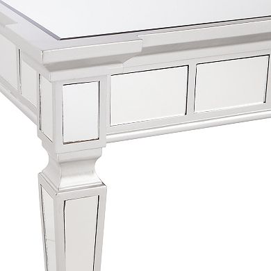 Southern Enterprises Glenview Glam Mirrored Square End Table