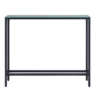 Southern Enterprises Darrin Narrow Mini Console Table with Mirrored Top