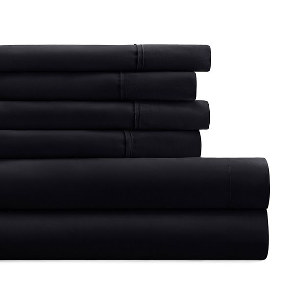 Home Collection Luxury Ultra Soft Sheet Set - Black (CKING SET)