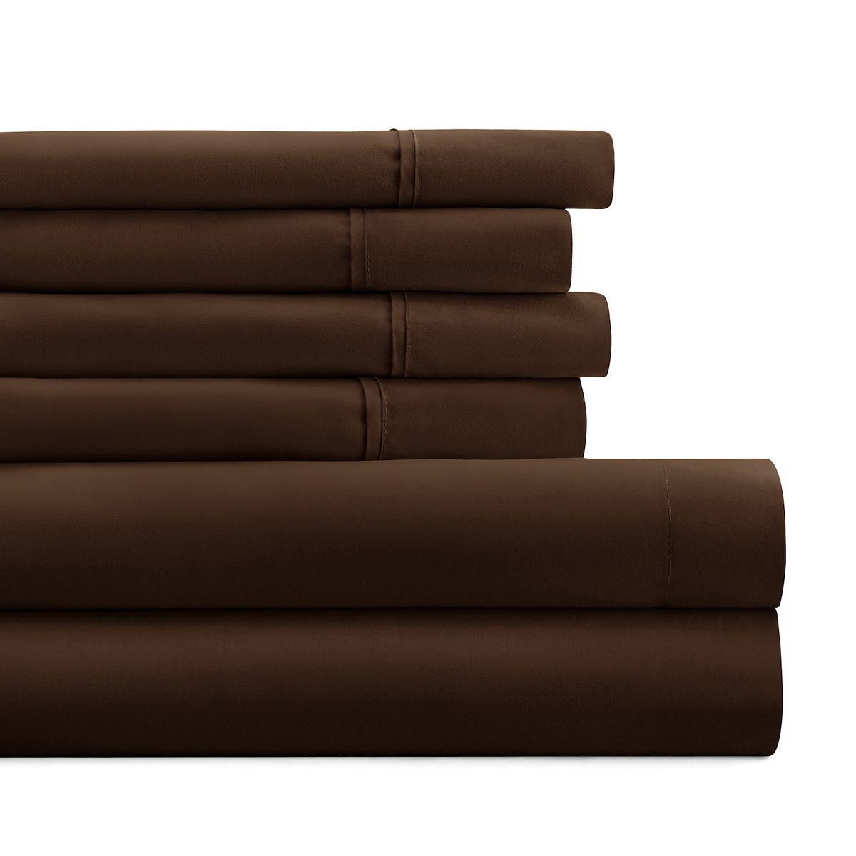 Home Collection Luxury Ultra Soft Sheet Set - Chocolate, QUEEN SET