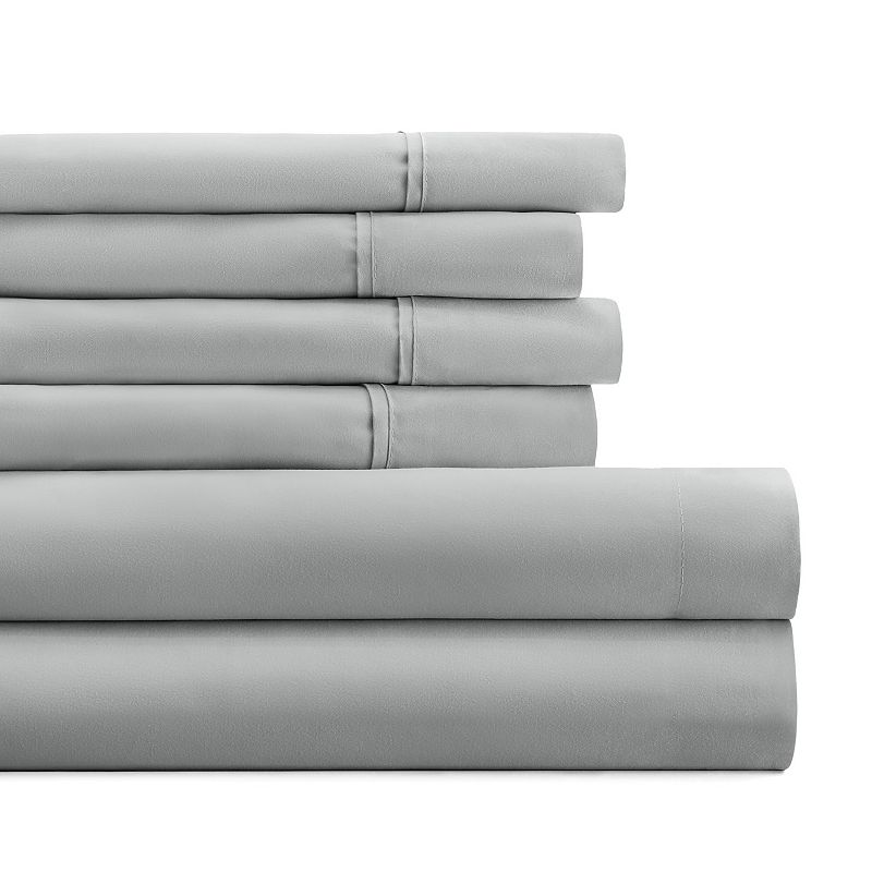 Home Collection Luxury Ultra Soft Sheet Set, Grey, FULL SET