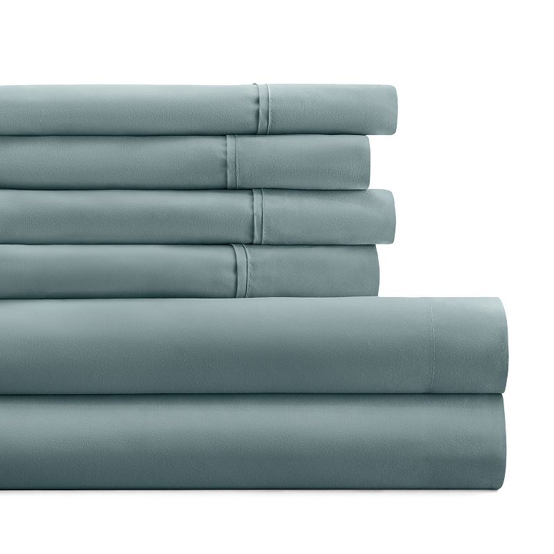 64155660 Home Collection Luxury Ultra Soft Sheet Set, Blue, sku 64155660