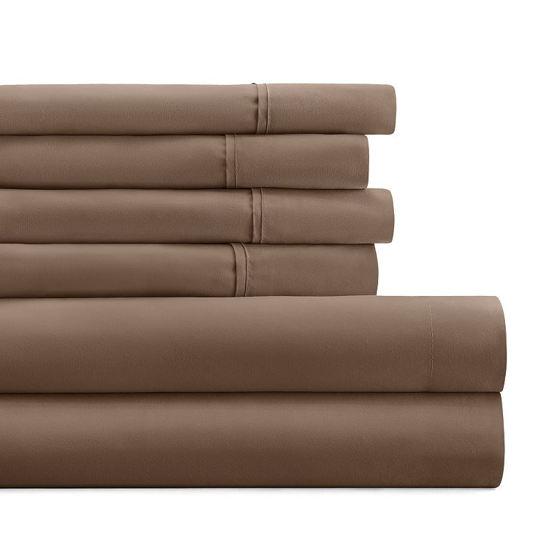 Home Collection Luxury Ultra Soft Sheet Set, Brown, Queen Set