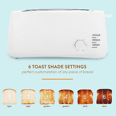 Elite Cuisine 4-Slice Long Slot Toaster