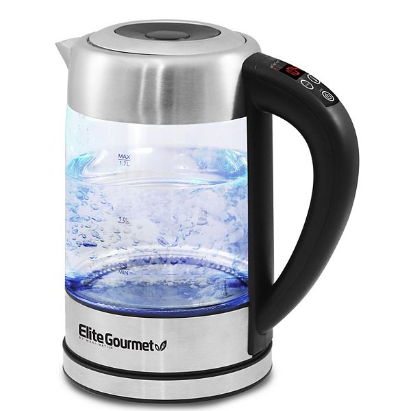 Elite Gourmet 1.7-Liter Programmable Cordless Electric Kettle