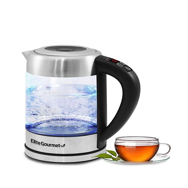Elite Platinum 1.7Liter Programmable Cordless Electric Kettle