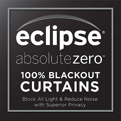 eclipse Walken Absolute Zero 100% Blackout 1-Panel Window Curtain