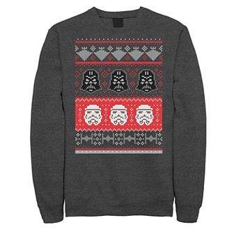 Men's Star Wars Dark Holiday Helmets Sweatshirt
