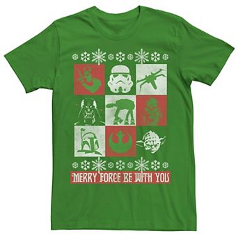 Men's Star Wars Force Be With You Christmas Tee