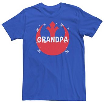 Men's Star Wars Christmas Rebel Grandpa Tee