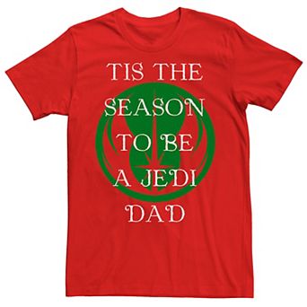 Men's Star Wars Season To Be A Jedi Dad Christmas Tee