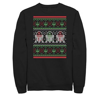 Men's Star Wars R2-D2 Ugly Christmas Sweater Rebel Sweatshirt