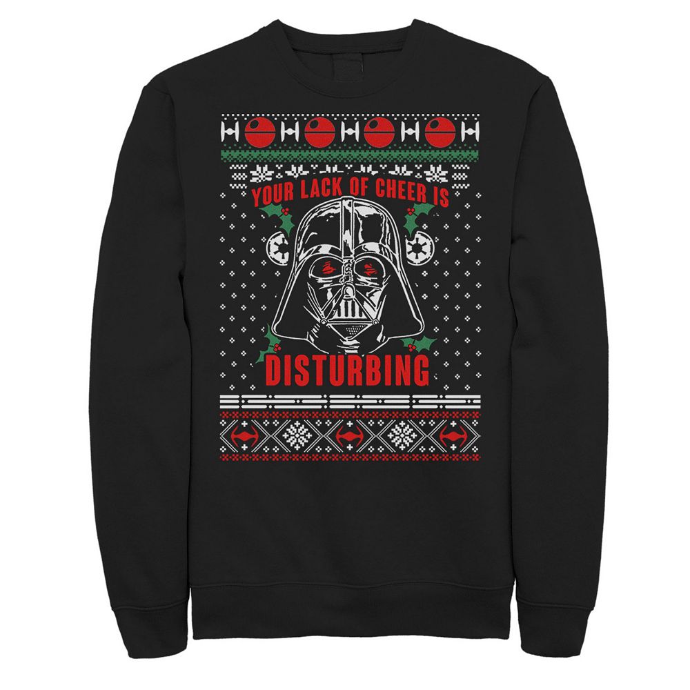 Star Wars Darth Vader Find Your Lack Of Cheer Disturbing Christmas Ugly Sweater Party
