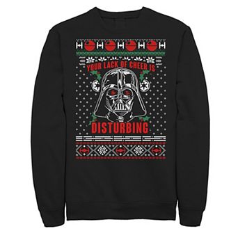 Men's Star Wars Vader Christmas Sweater Lack Of Cheer Sweatshirt