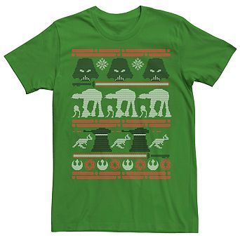 Men's Star Wars Darth Vader Hoth Ugly Christmas Sweater Tee