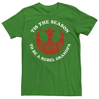 Men's Star Wars Season To Be A Rebel Christmas Tee